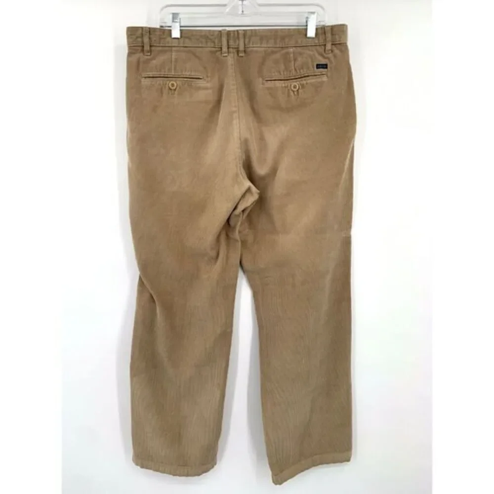Izod Tan Corduroy Straight Fit Cotton Men's Pants Size W34‎ L29